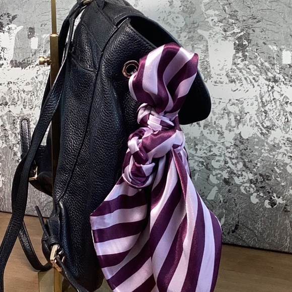 Michael Kors Black Leather Backpack - Picture 6 of 11